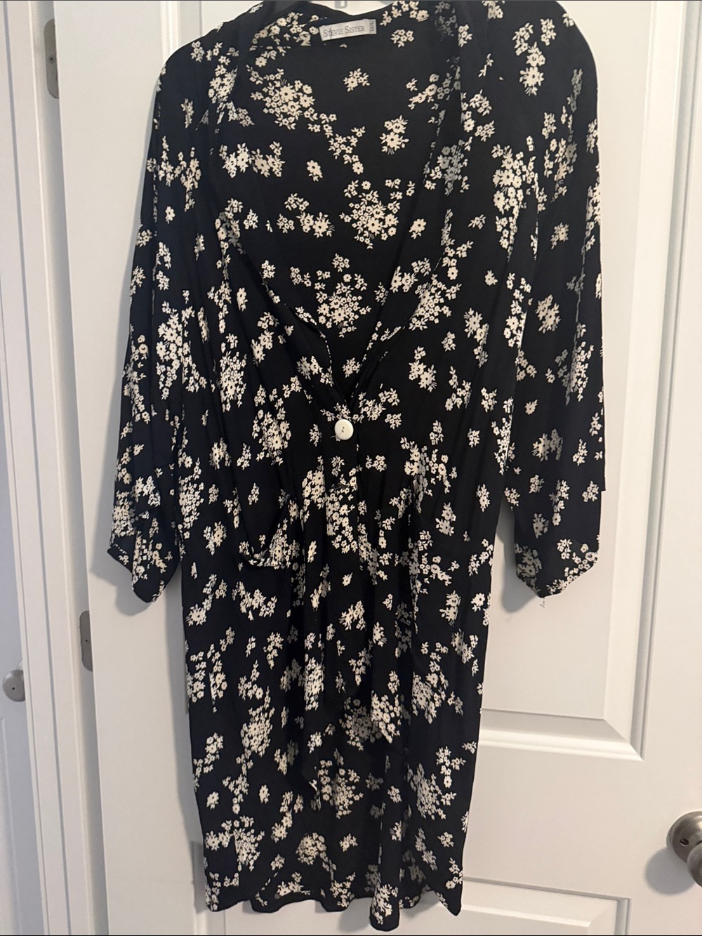 Black & White Floral Jacket-size M/L